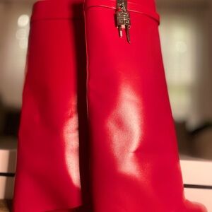 Givenchy Shark Lock boots in leather